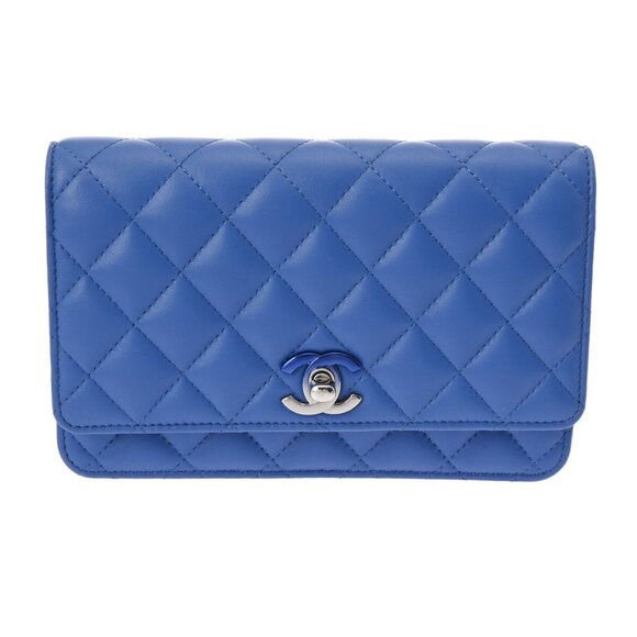 CHANEL Matrasse Chain wallet blue AP3043 shoulder bag 800000133363000 - Picture 1 of 12